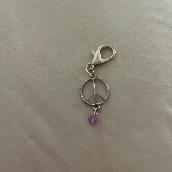☮️Silver peace pet charm - Picture 5 of 5